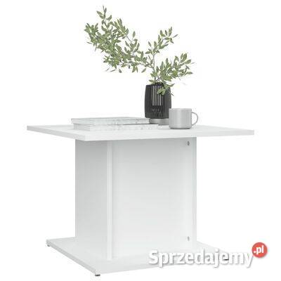 vidaXL Stolik kawowy biały 555x555x40 materiał Warszawa