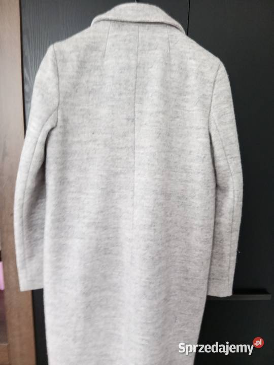 Płaszcz damski szary Bez wzoru Odzież damska Hrubieszów