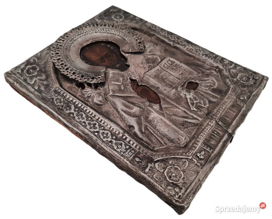 Ikona Święty Mikołaj z Miry Cudotwórca 0288 Malarstwo mazowieckie Warszawa