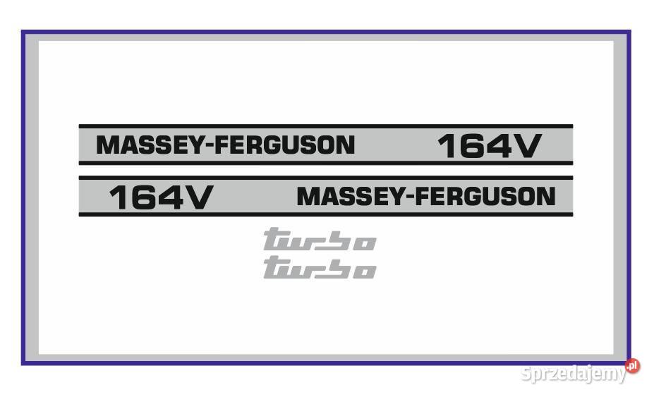 Naklejki Massey Ferguson 164V Ciągnik Traktor Pozostałe