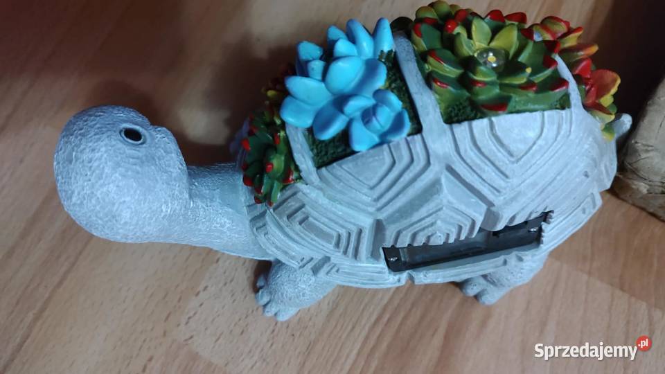 Żółw lądowy solarny figurka led ozdoba do ogrodu Książ Wielkopolski