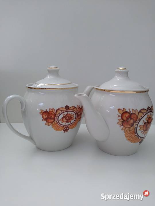 Zestaw czajnik czajniki cukiernica Porcelana Porcelana i szkło Gdańsk sprzedam