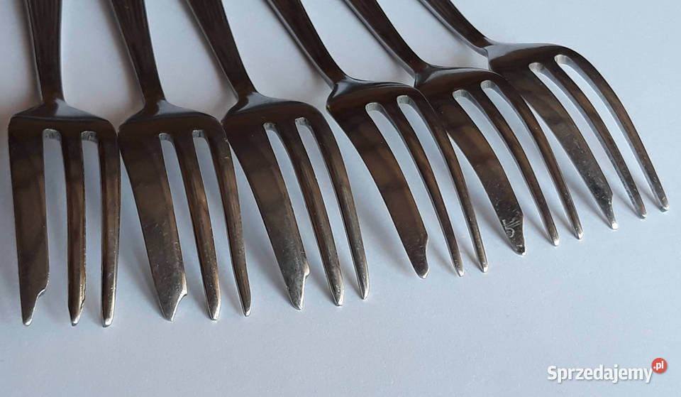 Widelczyki deserowe BAKELIT Gerlach sztućce PRL Sztućce Dąbrowa Górnicza