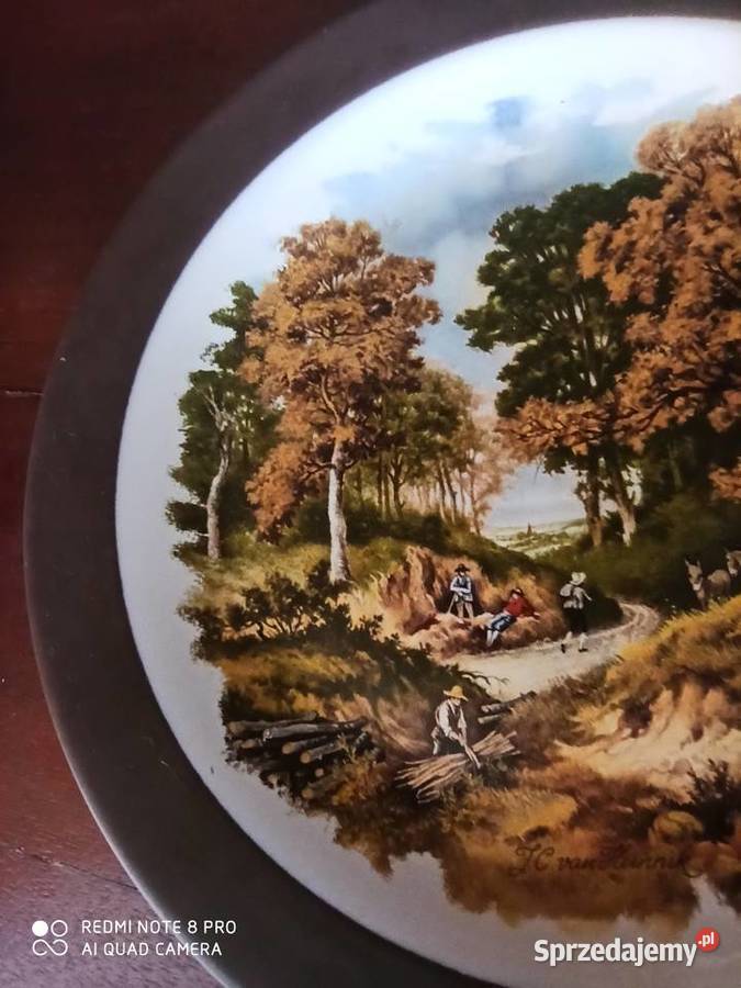 Talerz z drwalami w lesie Lancaster