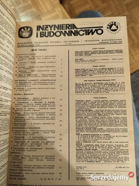 Inżynieria i budownictwo kolekcja 1973 2022 Warszawa