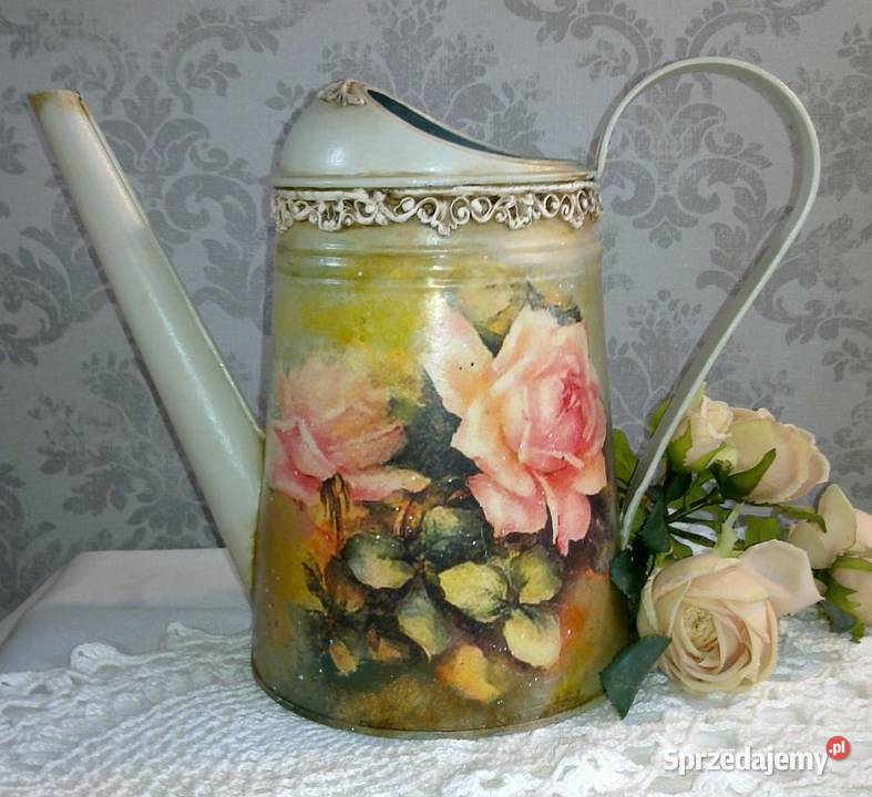 Konewka Rękodzieło Decoupage VintagePrezent podkarpackie Stalowa Wola