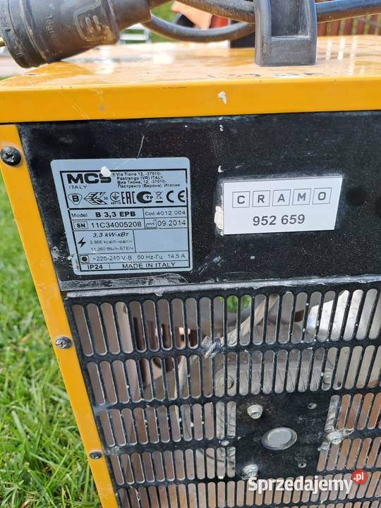 Falerka nagrzewnica sial 230v pakiet Namysłów