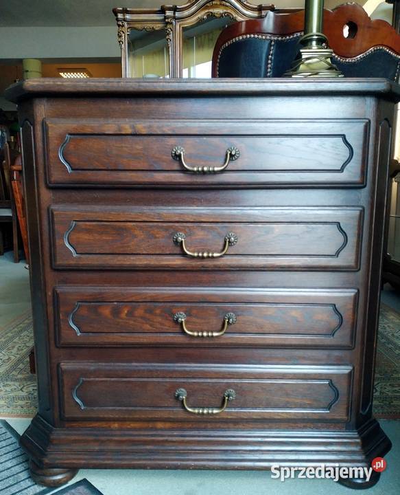 Dębowa komoda z szufladami Meble Białystok