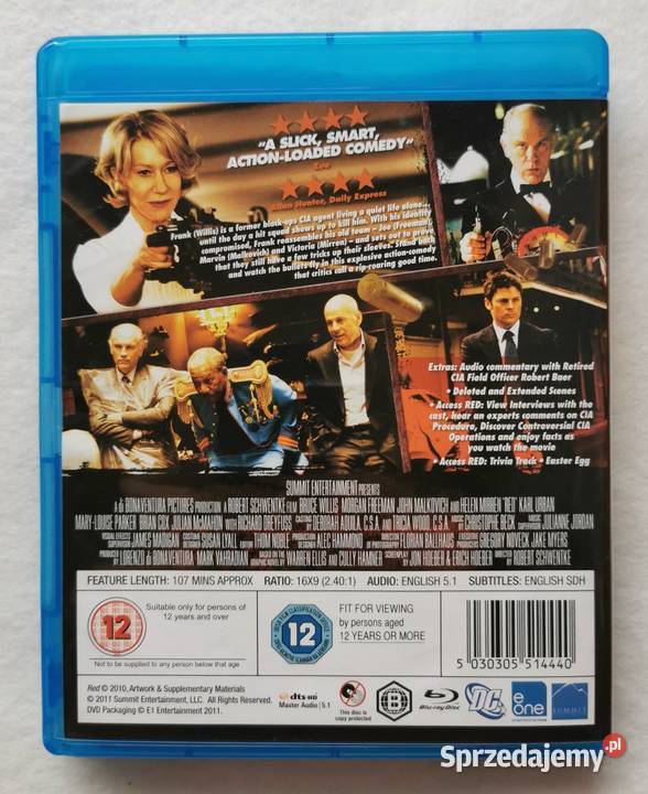 Red Bluray En 2010 Bruce Willis łódzkie Wytrzyszczki