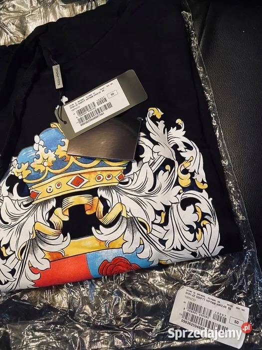 Nowa Bluza DG Dolce Gabbana Hoodie Men Print Rozmiar S Szczecin