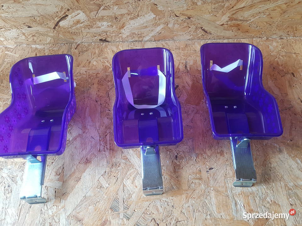 FOTELIK rowerowy lalki wzór kwiatki fioletowy Głogowa