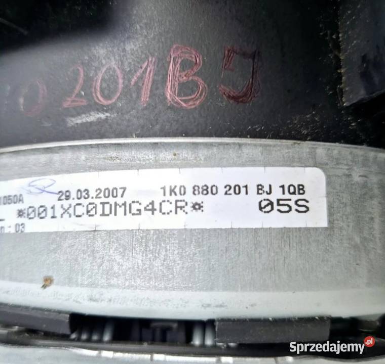 PODUSZKA AIRBAG KIEROWCY PASSAT B6 GOLFV osobowe