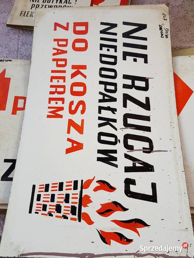 Lata 70teZ kolekcjiTablice różne z PRLu Barlinek
