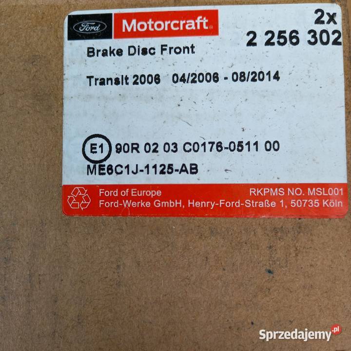 2256302 ME6C1J1125AB Tarcza hamprzód Tr06 Kraków