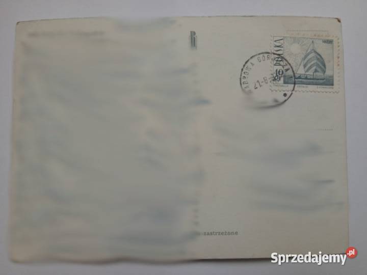 Pocztówka Jeziorem Rożnowskim 1969r Znaczek Pocztówki i karty telefoniczne śląskie Dąbrowa Górnicza