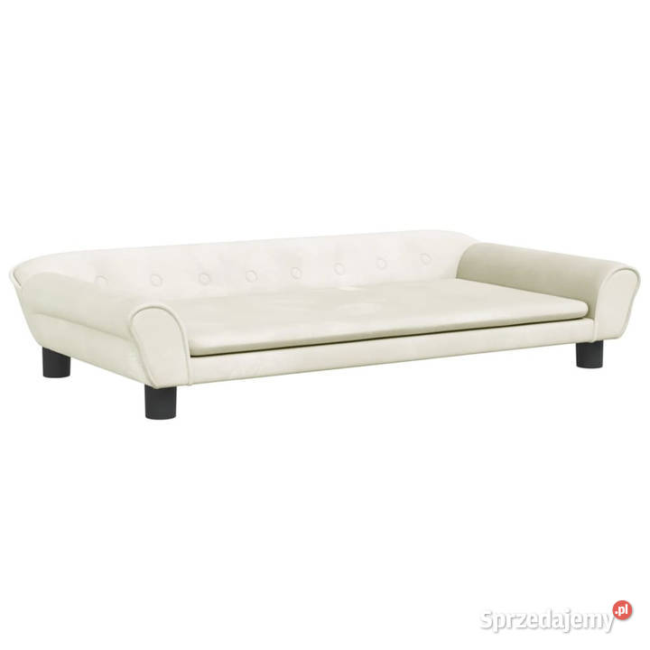Sofa dzieci kremowa 100x50x26 aksamit WM3196399 Warszawa