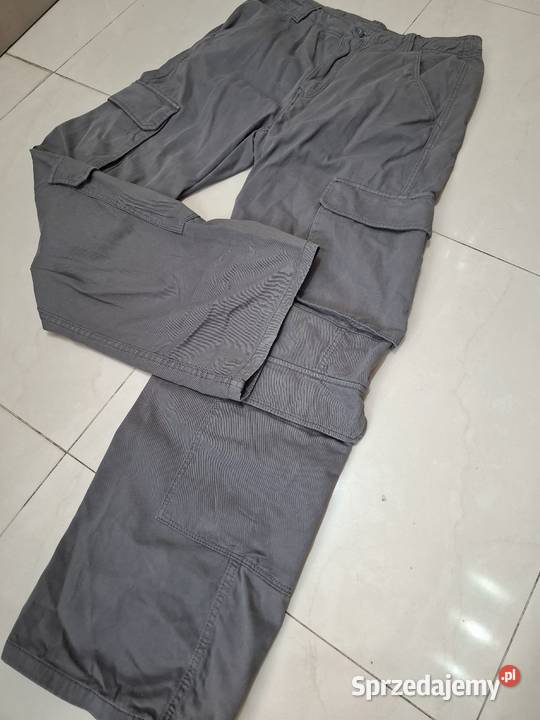 Bershka M spodnie cargo bojówki unisex