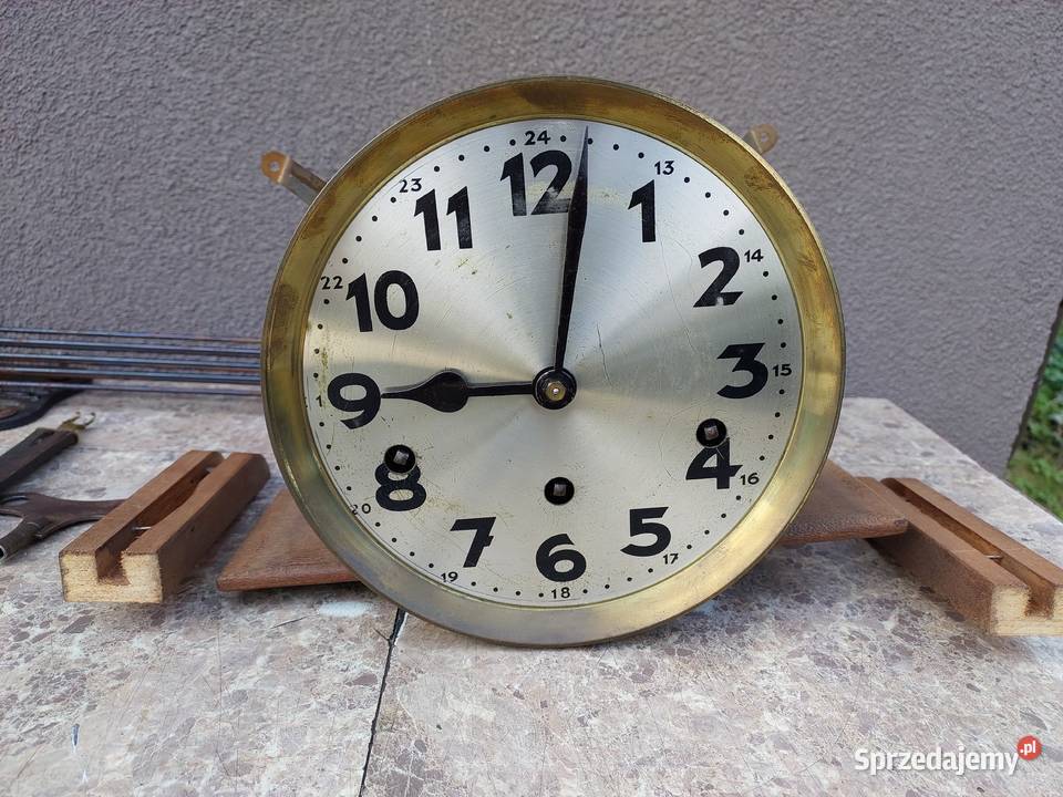 138 Zestaw mechanizm zegara ściennego Antyki pomorskie Tczew