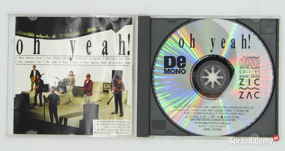 CD DE MONO Oh Yeah wydawnictwo ZICZAC CD190 rock Cielądz sprzedam