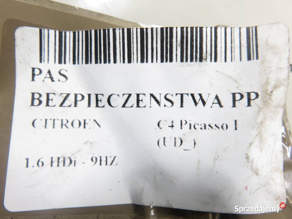 PAS PRAWY PRZEDNI CITROEN C4 Picasso I UD osobowe