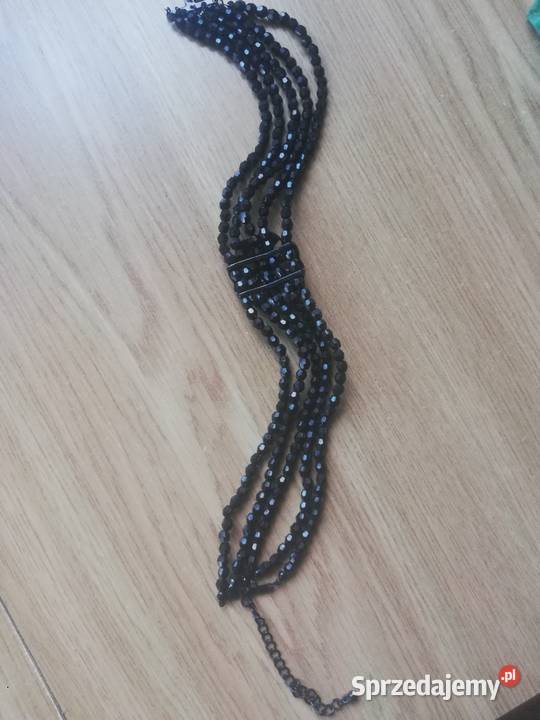 Naszyjnik czarny mazowieckie Warszawa