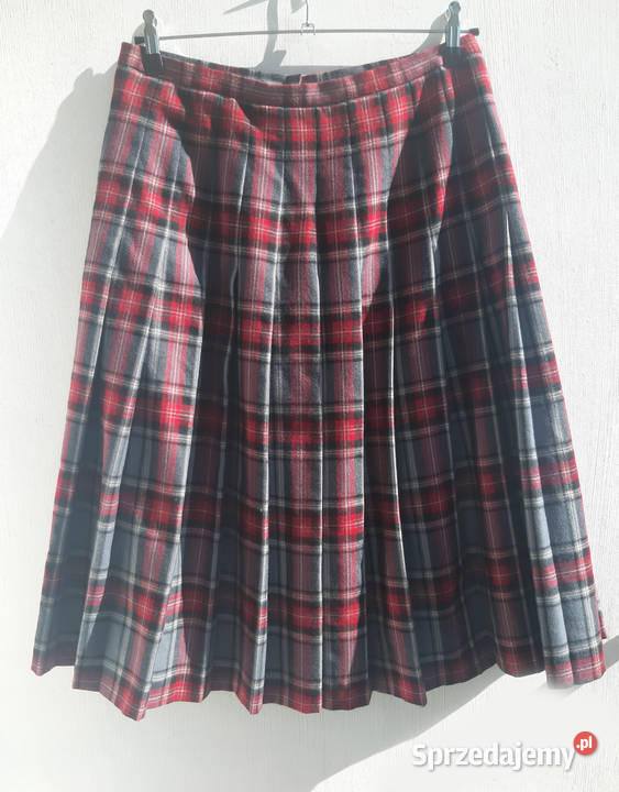 Wełniana Wełniana 100 wełny plisowana spódnica Spódnice i sukienki Warszawa