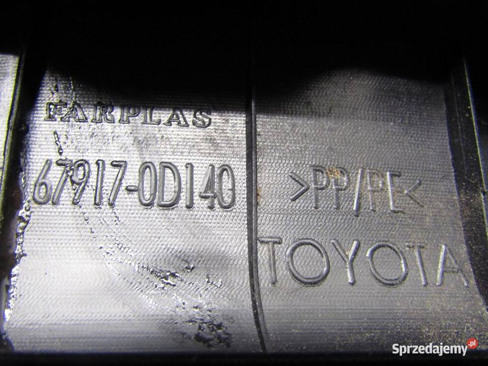 LISTWA OSŁONA PROGU PRAWY TYŁ TOYOTA YARIS III lubelskie