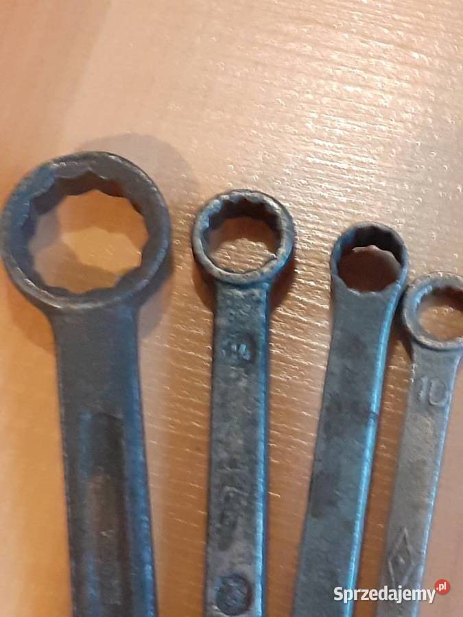 Stare klucze płaskie oczkowe różne PRL Dom i Ogród