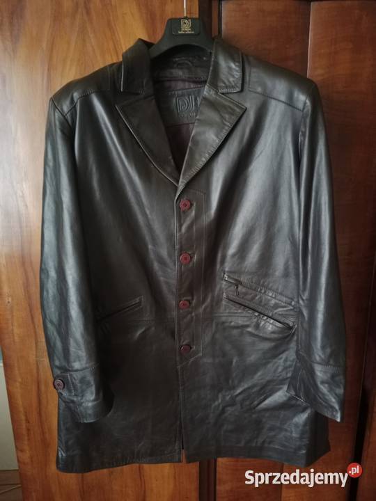 Męski Płaszcz Skórzany DORJAN Rozmiar XXXL NOWY Ruda Śląska