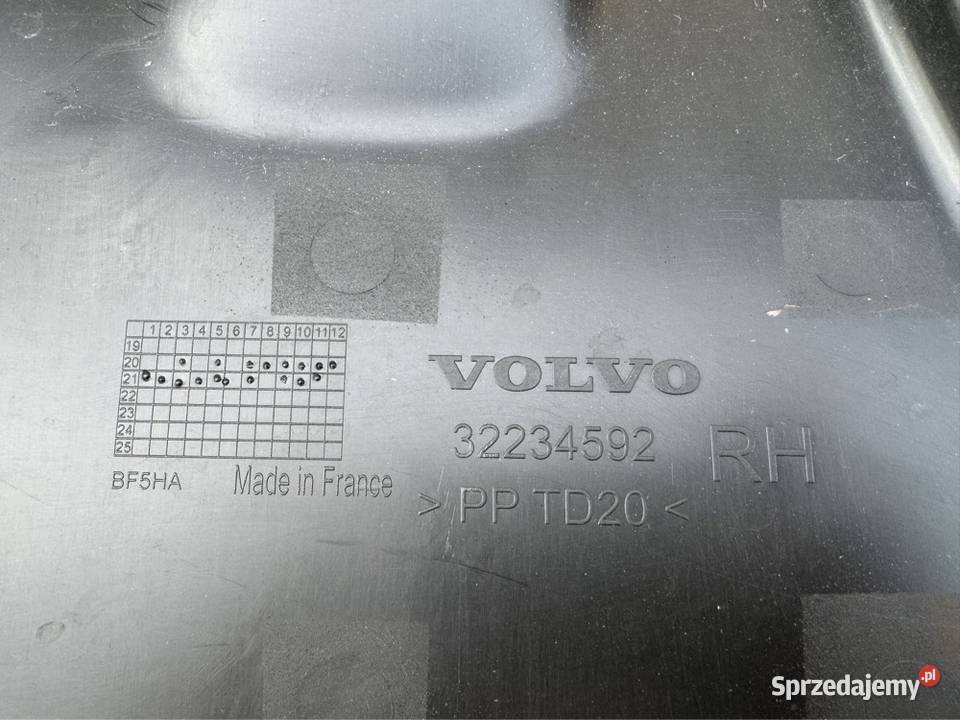 Osłona pasa przedniego prawa rh Volvo xc40 Sieraków
