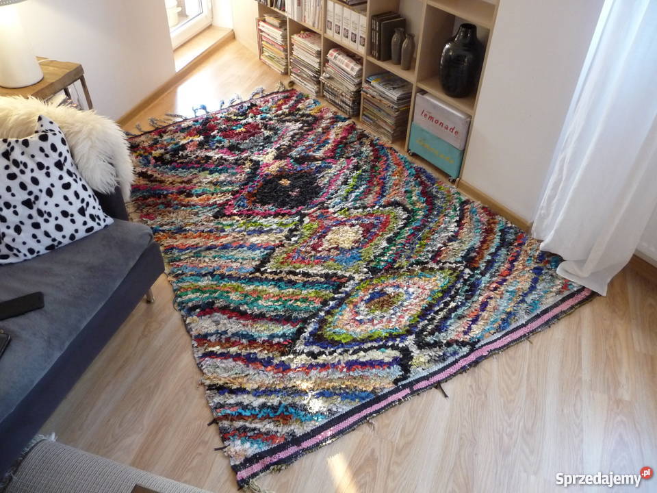 dywan dywan ze skrawków materiałów z Maroka Dywany i wykładziny