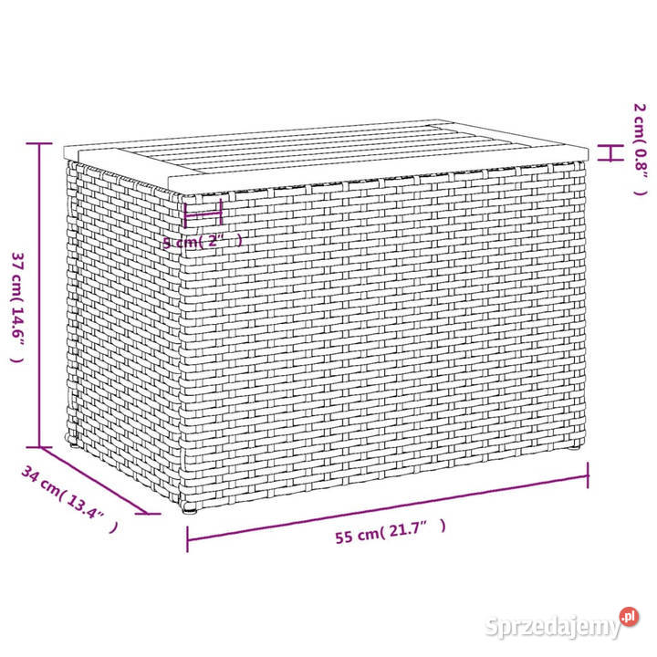 Stoliki ogrodowe 2 beżowe 55x34x37 WM366069 sprzedam