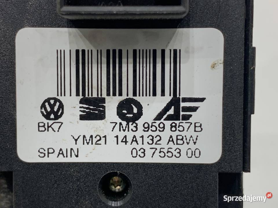 PRZEŁĄCZNIK SZYB VW SHARAN 7M3959857B 9510 Mechanizmy opuszczania szyb