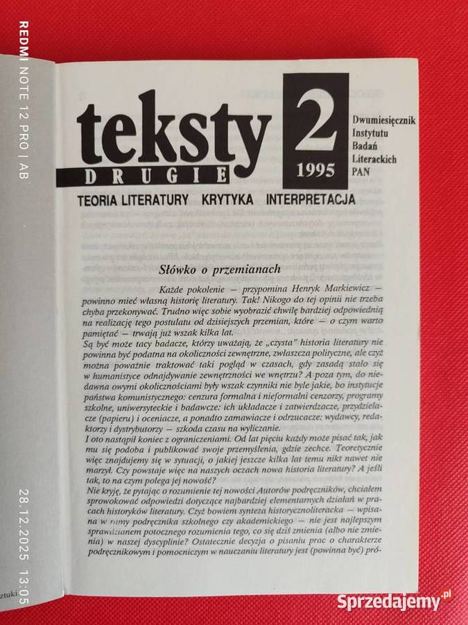 Teksty Drugie 2 32 1995 Literatura i historia śląskie