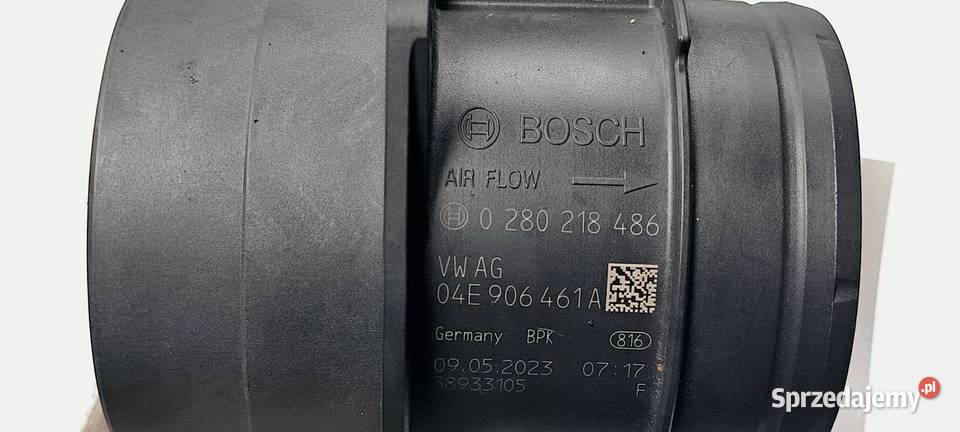 PRZEPŁYWOMIERZ AUDI A4 B9 QUATTRO 04E906461A osobowe kujawsko-pomorskie Lipno