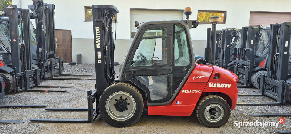Terenowy wózek widłowy Manitou MSi35G Udźwig mazowieckie Małkinia Górna