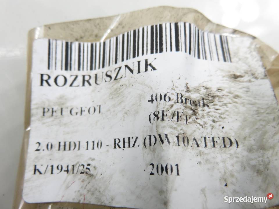 ROZRUSZNIK PEUGEOT 40620 HDi D7R27