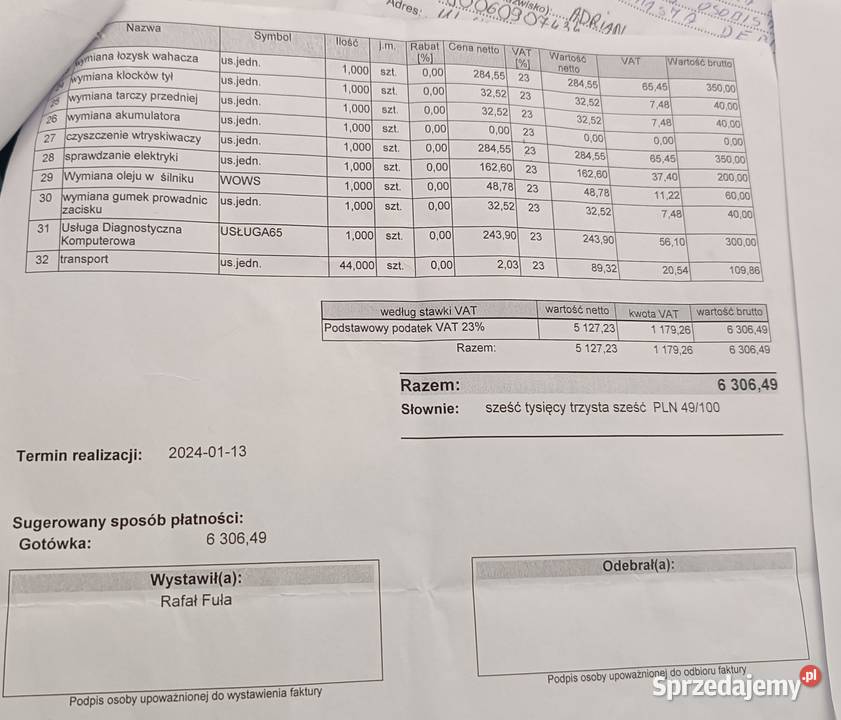 Honda Varadero 125 Biały Dunajec