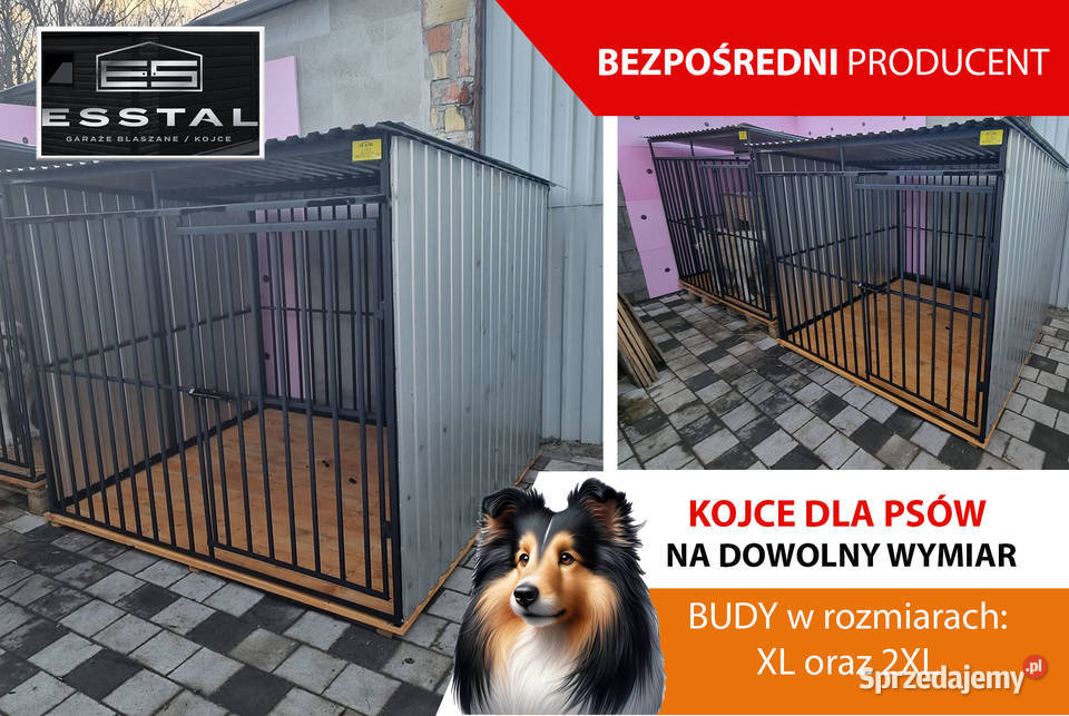 A178 Kojec Psa 2x2 ściany BOCZNE Z BLACHY OCYNK