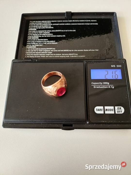 Sygnet złoty 14k męski 216g Łódź