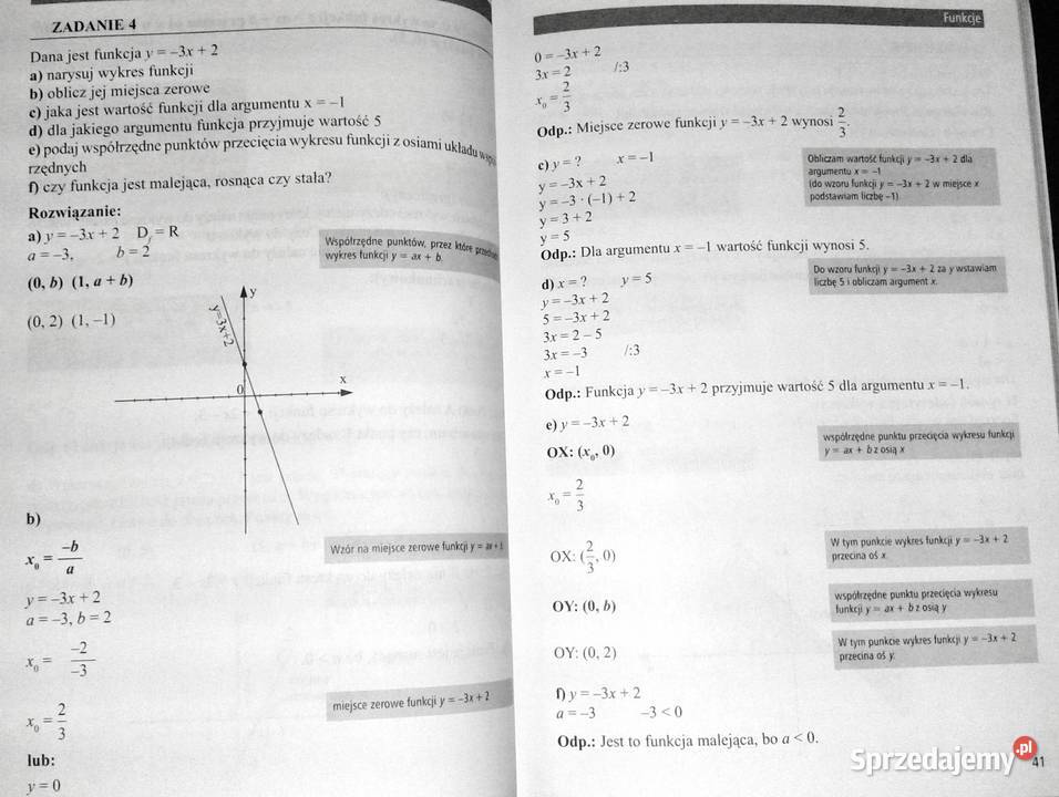 Matematyka korepetycje Kl 3 gimnazjum Zofia Chełm