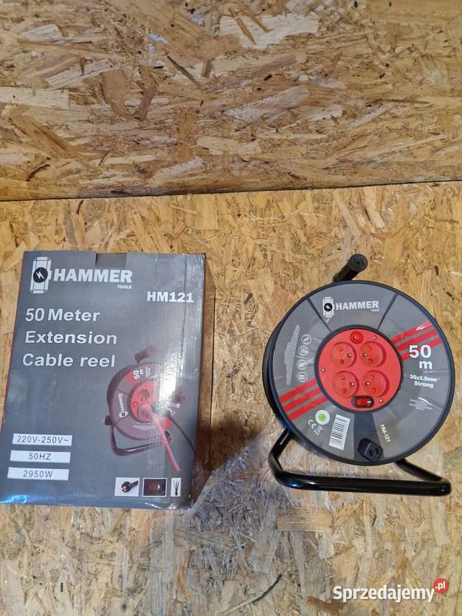 PRZEDŁUŻACZ BUDOWLANY Hammer HM 121 ogrodowy 50M Głogowa