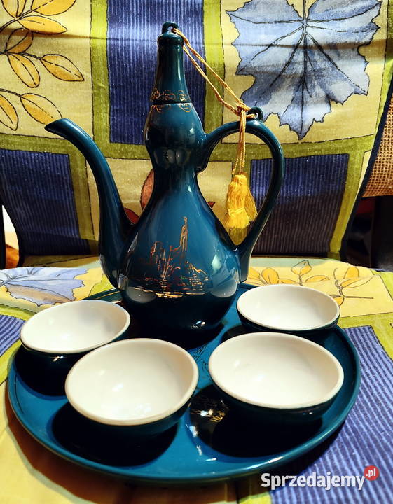 Japoński porcelanowy zestaw do sake Lublin