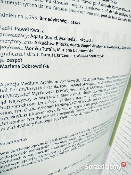 Vademecum wiedza o społeczeństwie operon Warszawa