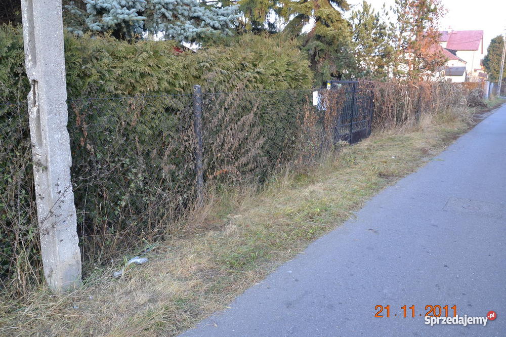 Działka Warszawa Wawer Ligustrowa 1153 m2 asfalt Warszawa