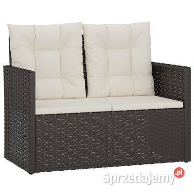 vidaXL Ławka ogrodowa z poduszkami czarna 105 mazowieckie Warszawa sprzedam