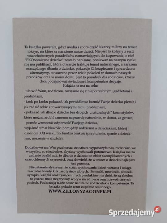EKOnomiczne dziecko oszczędnie i naturalnie Ewa miękka Kraków