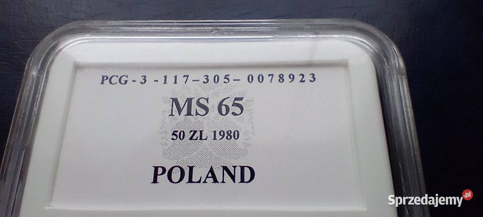 Stare monety 50 złotych 1980 Chrobry grading