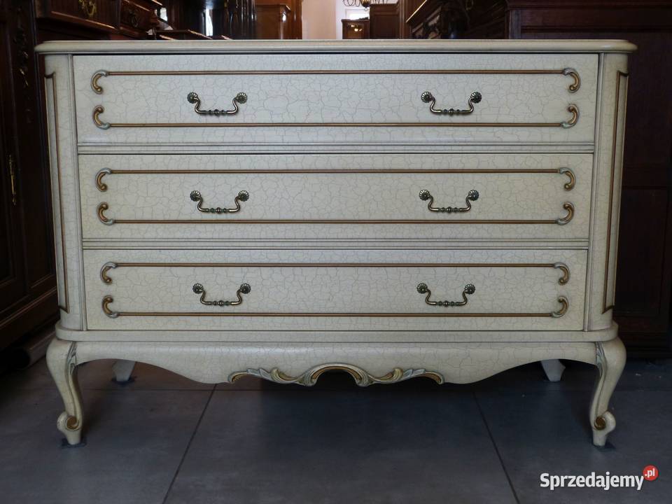 Komoda ludwikowska ecru kompletusklep Dąbrowa Dąbrowa Górnicza
