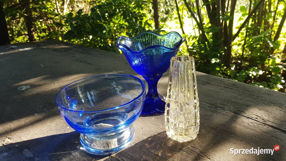 Szkło wazon owocarka miseczka Myszków